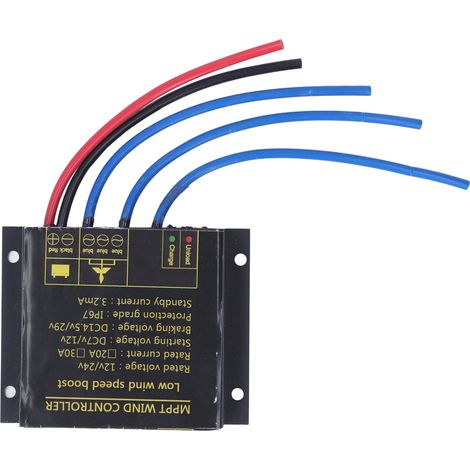 Contrôleur MPPT pour éolienne 12 V/24 V, régulateur de charge étanche IP67, pour éoliennes de 100 W à 600 W. (1/5)