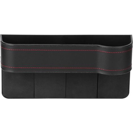 Organizer multifunzionale universale per auto, contenitore con scomparti per sedile, accessorio per interni (nero lato guidatore) -Crezuo