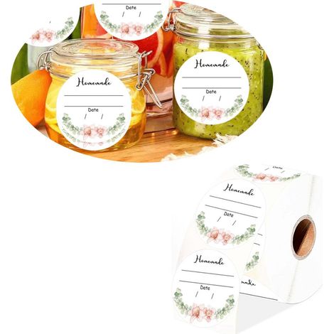 Étiquettes autocollantes pour pots de confiture et épices pour cuisine et rangement (1/5)