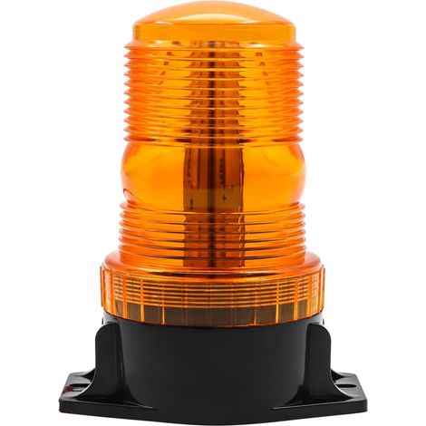 Gyrophare LED,15W Lumière Stroboscopique D'urgence Attention Signalement lumières 12V 24V Feu Urgence Strobe pour Camion Chasse-Neige Dépanneuse Élévateur (1, Jaune) (1/5)