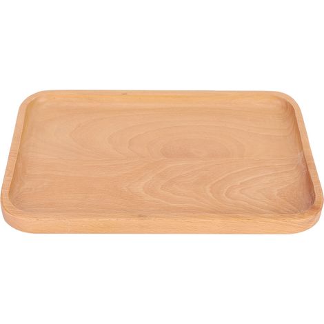 Plateau rectangulaire en bois pour biscuits, bonbons, en-cas, fruits, plats, plateau de service, cuisine, rectangulaire, 30 x 20 x 2 cm (1/5)
