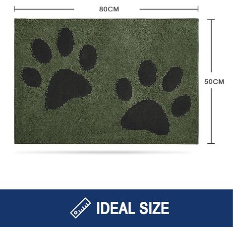 Paillasson Interieur 50 x 80 cm, Tapis d'Entrée Antidérapant et Lavable en Machine, Tapis de Sol Douces Absorbantes pour Chien, Entrée, Porte, Couloir (1/5)