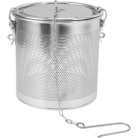 Passoire à épices en acier inoxydable, filtration microporeuse, panier infuseur à épices épais pour la cuisine, 3,2 L (1/5)