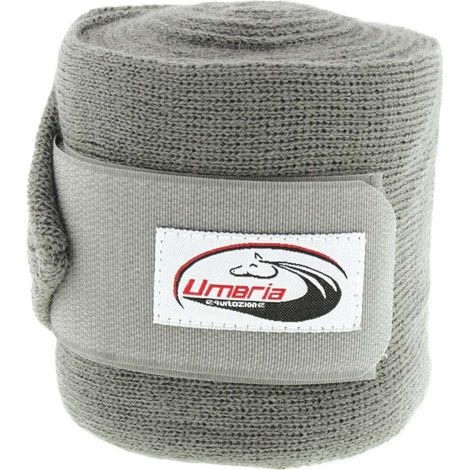 Taglia unica, Verde: Set 4 fasce da riposo in lana con chiusura in tessuto a strappo