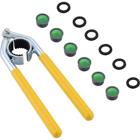 Mousseur Robinet Changer de Clé, Convient aux M24, M22 Filtre Robinet(6 Pièces), Clé Pour Aérateur de Robinet, buses pour retirer et remplacer les Robinets (1/5)