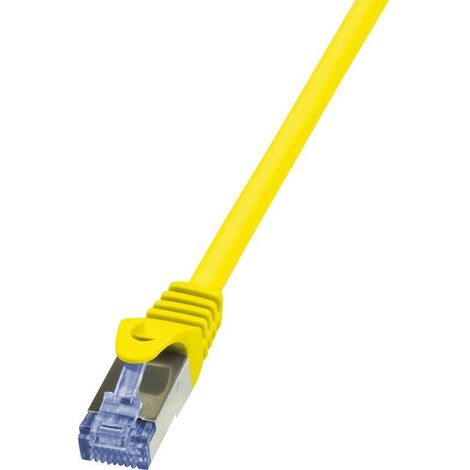 Cable de conexión LogiLink CQ3017S Cat.6A S/FTP de 0,25 m, color amarillo