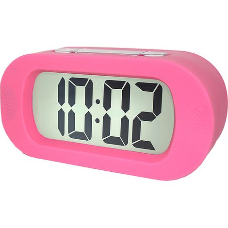 Réveil Numérique LCD Silencieux Grand Écran avec Lampe - Bureau Chambre Lit Voyage - Pour Enfants Adultes - 1 Pièce (1/5)