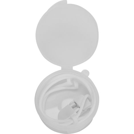 Clip antidéchirure en silicone pour appareils auditifs BTE, cordon de sécurité élastique antichute pour enfants, couleur blanche (1/5)
