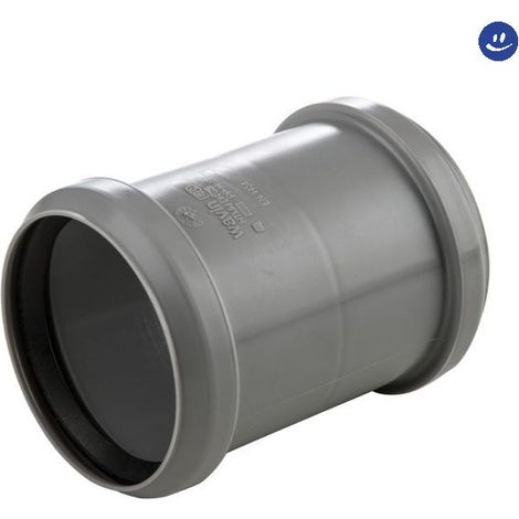 Manicotto doppio bicchiere ad innesto con battuta in pp e guarnizione serie ed tech ø160 WAVIN