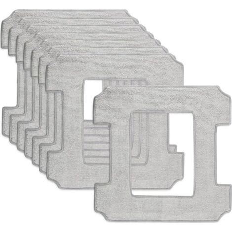 Kit de 8 lingettes en microfibre pour robot lave-vitre Ecovacs Winbot W1/W1S/W1Smax/W2/W960/WG819-14