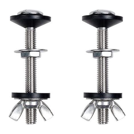Tornillos de fijación para tanque de inodoro (2 piezas) - Accesorios de montaje y conexión para tanques de agua de inodoro (1/5)
