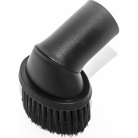 Premium Brosse d'aspirateur pour meubles, Brosse ronde - avec diamètre de 35mm – avec tête pivotante – Convient pour AEG, Bosch, Siemens, Miele, Panasonic, Philips, Rowenta, Samsung, etc. (1/4)