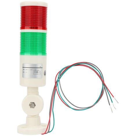 Signal industriel, signal lumineux de machine robuste à 2 couleurs, base pliable rouge et vert de haute qualité pour outil d'équipement mécanique (1/5)