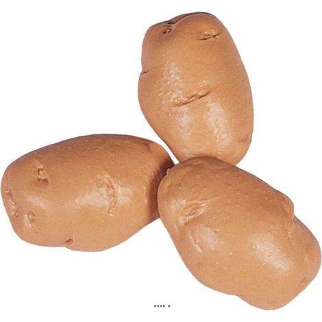 Pomme de terre artificielle Petite X 3 Plastique soufflé L 75x45 mm