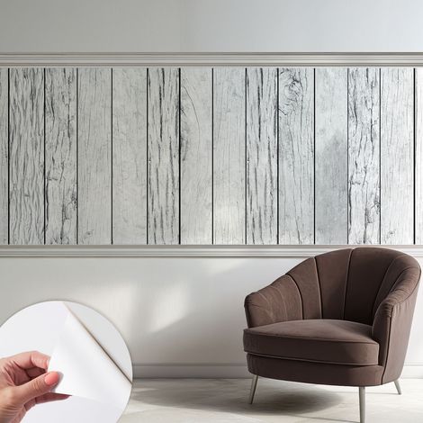 Selbstklebende Tapete modern Wohnzimmer - Wanddeko Schlafzimmer - Tapete mit Motiv Vintage-Flair 250x104 cm (1/5)