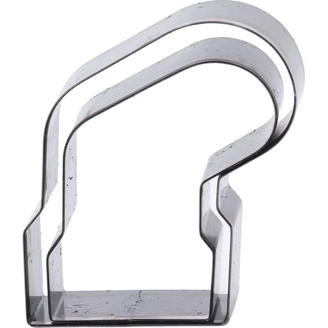 2 emporte-pièce cuir forme bas chaussette Noël 60x50x23mm 50x42x23mm en acier allié pour loisirs creatifs (1/5)
