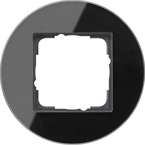 Gira Studio cornice di copertura vetro nero 11 cm