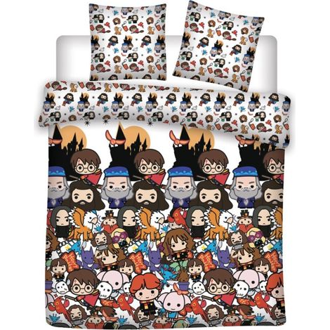Parure de lit double réversible Harry Potter - 200 cm x 200 cm (1/3)