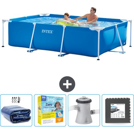 Intex Piscine Tubulaire Rectangulaire - 260x160x65 cm - 5-pièces SCB10 (1/5)