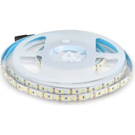 Strip led 12V, bianco naturale 4000K, 5 metri, SMD5730, 20W/m, 120 led/m, IP20, larghezza 10mm - V-TAC VT-5730 212163 (1/5)