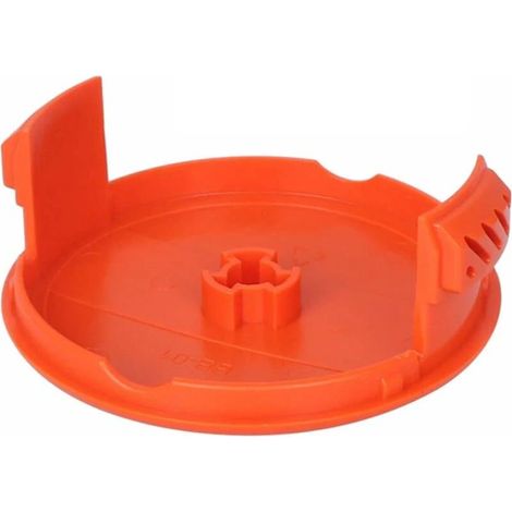 1pc Black & Decker Trimmer Spool Cover, RC-100-P Spool Cover (1/3)