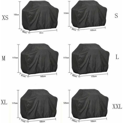 Housse Barbecue campingaz barbecook rectangulaire L-170 61 117CM Bache de Protection BBQ Résistante 210D Oxford Couverture de Grill