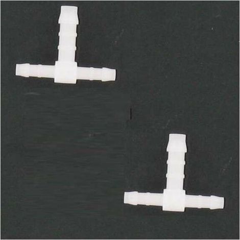2x raccord de durite en T diamètre 4mm + 6mm + 4mm réducteur adaptateur tuyau carburant tondeuse tracteur voiture scooter