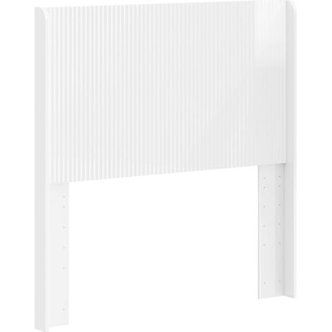Headboard High Gloss White Engineered Wood vidaXL (1/5)