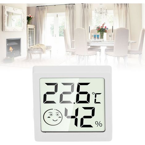 Thermohygromètre électronique domestique de précision à affichage numérique haute définition LX8101 Blanc (1/5)