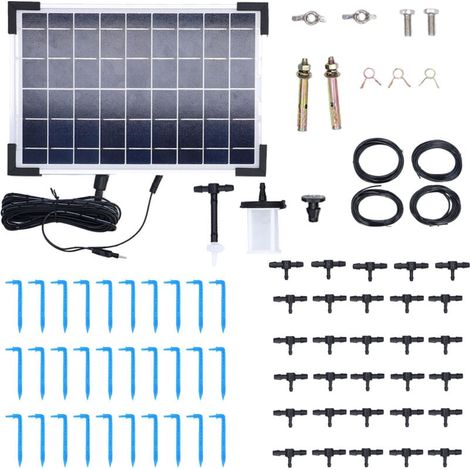 Système d'Arrosage Automatique Solaire 10 Modes de Minuterie Haute Efficacité Système d'Irrigation Solaire Multifonctionnel 9V 5W (1/4)