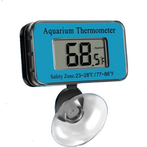 1 Thermomètre aquarium, étanche LCD avec ventouse, plage 0C à 50C, pour réservoir poisson (1/5)