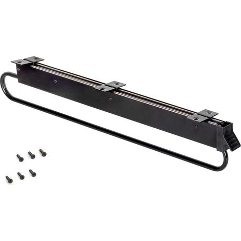 Emuca Selbst extractierbarer Kleiderbügel schwarz 800 mm (1/3)