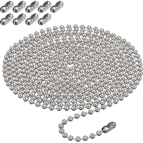 10 boutons métalliques avec perles, accessoires pour stores enrouleurs, attaches denses avec perles de 4,56 mm. (1/5)