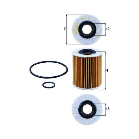 ÖLFILTER OX413D1 KNECHT (1/2)