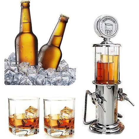 Distributeur de boissons à la station-service, service de barman, bière, double pompe, distributeur d'alcool