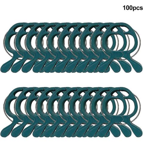 Supports pour plantes (tomates, fleurs, vignes, légumes, concombres), modèle 1 en plastique vert (1/4)