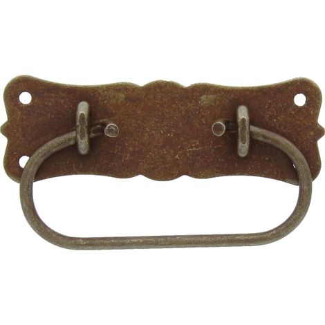 MANIGLIA BAULI 06015 105X55 MM FERRO VECCHIO- 25,0 pz