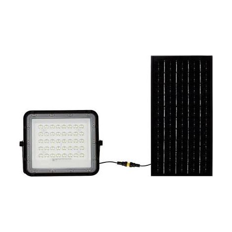 Foco LED V-TAC con mando a distancia y panel solar 10W Blanco Frío IP65