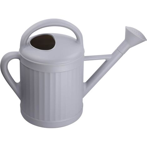 Esschert Design Gießkanne Vintage Grau mit Tülle ca. 8,5 Liter - Kunststoff