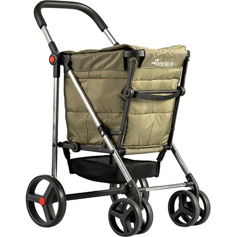 CHARIOT DE COURSE BASKET POLAR 2+4 KAKI