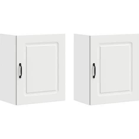 Maison Exclusive - Armoires murales de cuisine 2pcs Kalmar blanc bois d'ingénierie