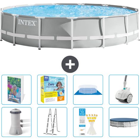 Prism Frame Pool Rund - 457x107 cm - 9-teilig S544