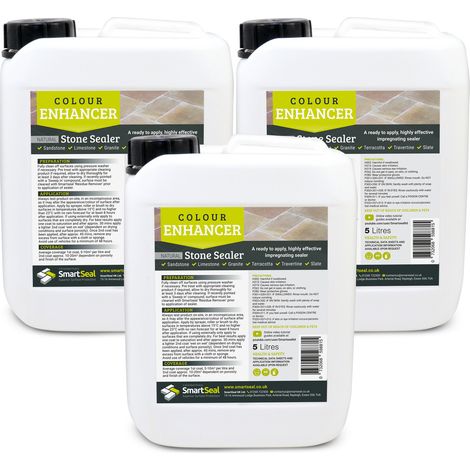 Sandstone/Natural Stone Sealer- Colour Enhancer - 3 x 5 Litre