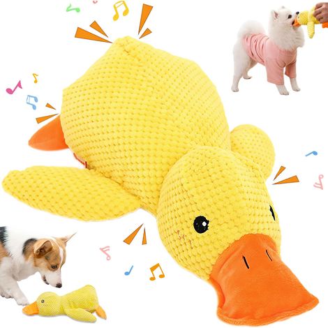 Jouets pour Chiens, Canard-Jaune, Anti-Stress Canards Peluche Chien, Jouet Couineur Jouets Interactifs pour Petits, Moyens et Grands Chiens (1/5)