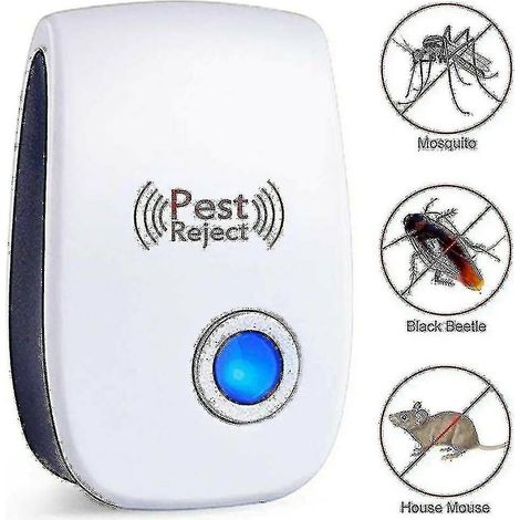 Lot de 4 répulsifs électroniques à ultrasons pour rongeurs (1/4)