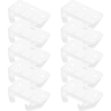 Plaques de fixation rails tiroir en plastique, 1 jeu, support (1/5)