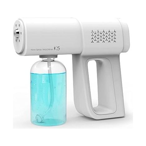 Pistola a spruzzo USB Nano, disinfettante elettrico a luce blu, atomizzatore portatile ricaricabile, spruzzatore a vapore idratante per la cura dei capelli, disinfettante per indumenti