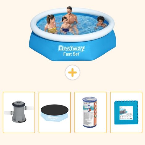 Bestway Bestway Fast Set Ronde - 244x61 cm - 5-pièces S254 (1/5)
