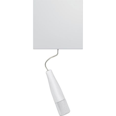 Enjoliveur 1 poste 2 modules blanc pure pour interrupteur à tirage série Gallery HAGER