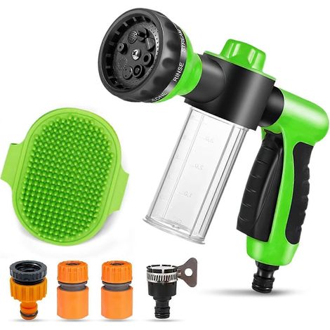 Puppy Jet Wash Hose Nozzle Foam Sprayer (Green) (1/5)